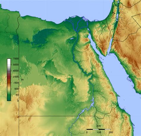 egipt mapa.